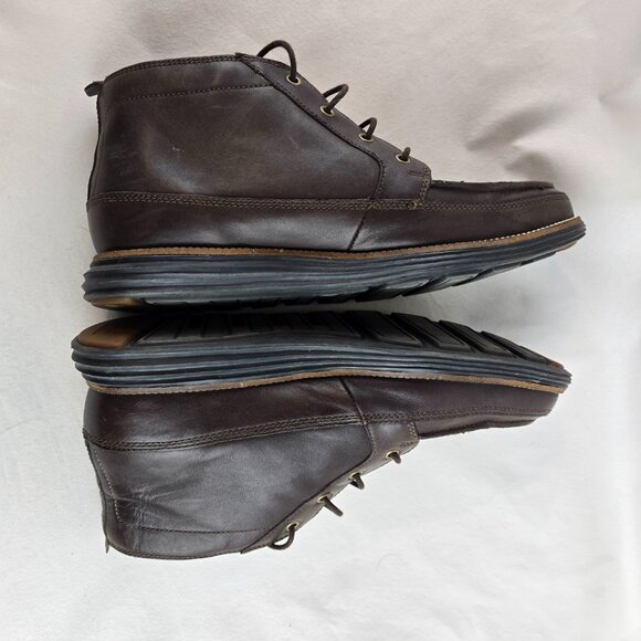 Cole Haan Original Grand OS Moc II Mens 9 Brown Leather Chukka Boots Casual Used - Picture 7 of 9